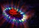 Encuentran moléculas en una supernova